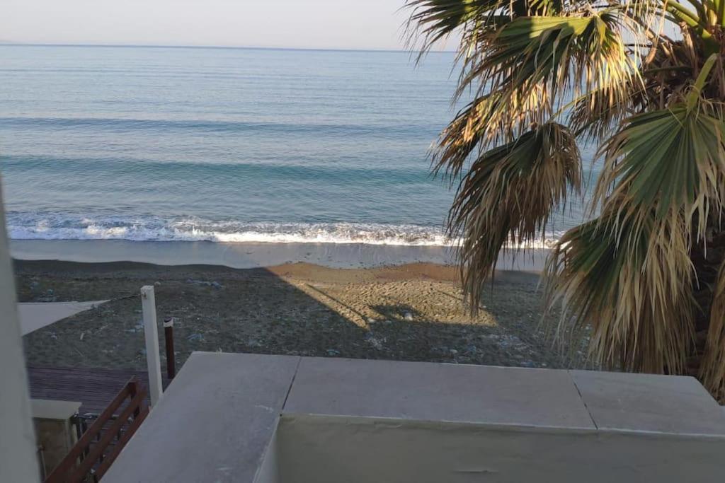 Uniquely Located On The Beach Agia Marina  Bagian luar foto