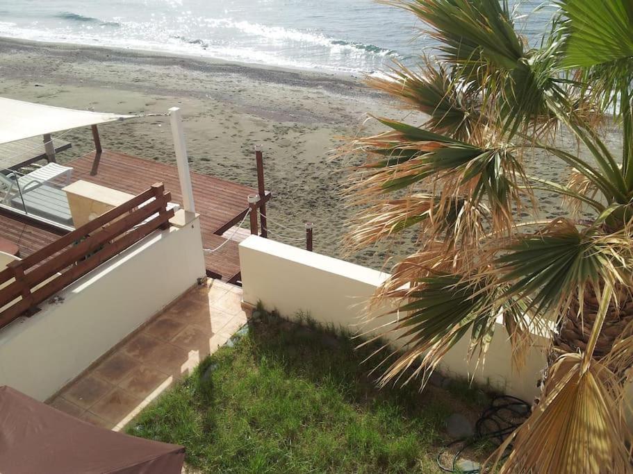 Uniquely Located On The Beach Agia Marina  Bagian luar foto